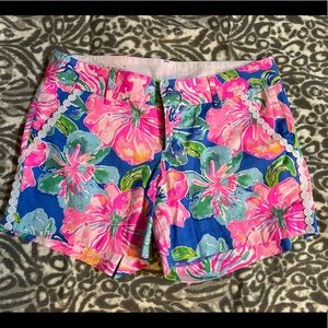 EUC Lilly Pulitzer Callahan shorts sz 6 multi color. Gorgeous!
